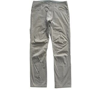 Kuhl Revolvr Rogue Pants Men 34 X 34 Tan Patina Dye Outdoor Hiking Stretch Chino